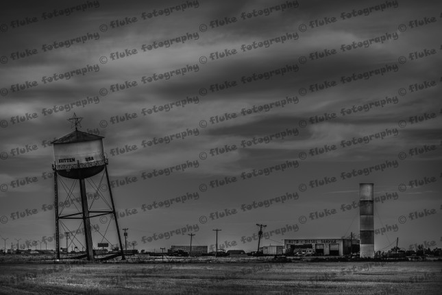 The Leaning Tower of Texas – New Black & White added to fluke fotography's Americana Gallery